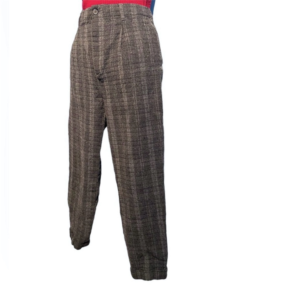 Gray Plaid Cropped Pants size small - Picture 7 of 9